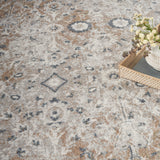 nourison astra machine washable asw16 silver taupe rug