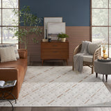 nourison care free caf05 ivory beige rug