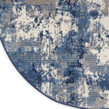 nourison grafix grf38 navy blue rug