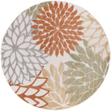 nourison aloha alh05 ivory multicolor rug
