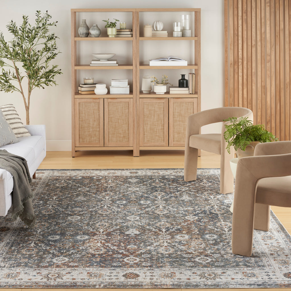 nourison astra machine washable asw16 ivory multicolor rug