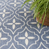 nourison nourison essentials nre04 blue ivory rug