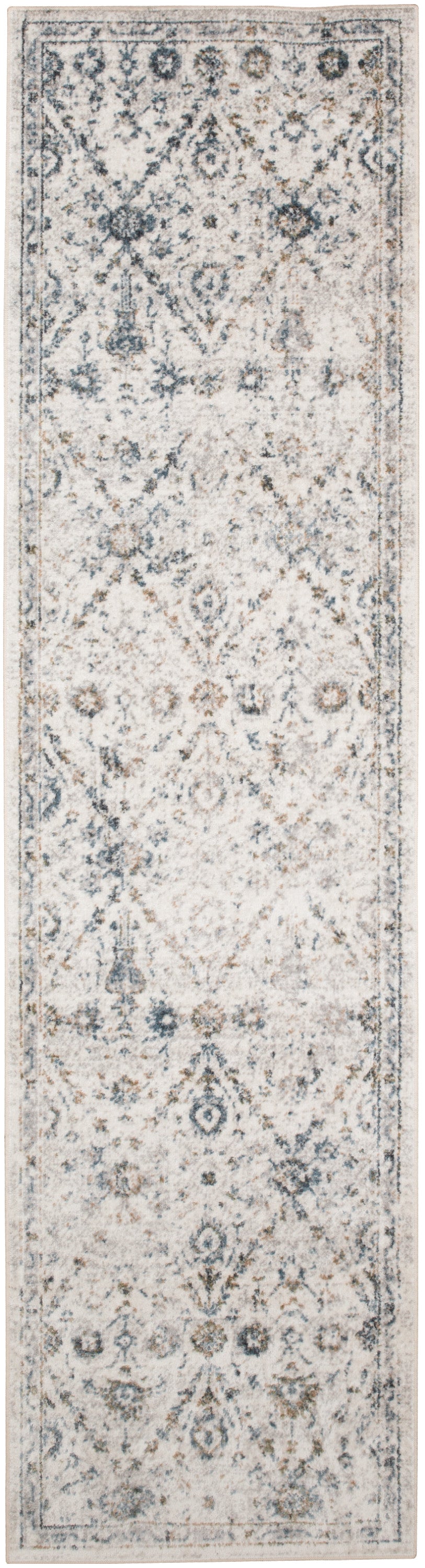 nourison astra machine washable asw16 ivory blue rug