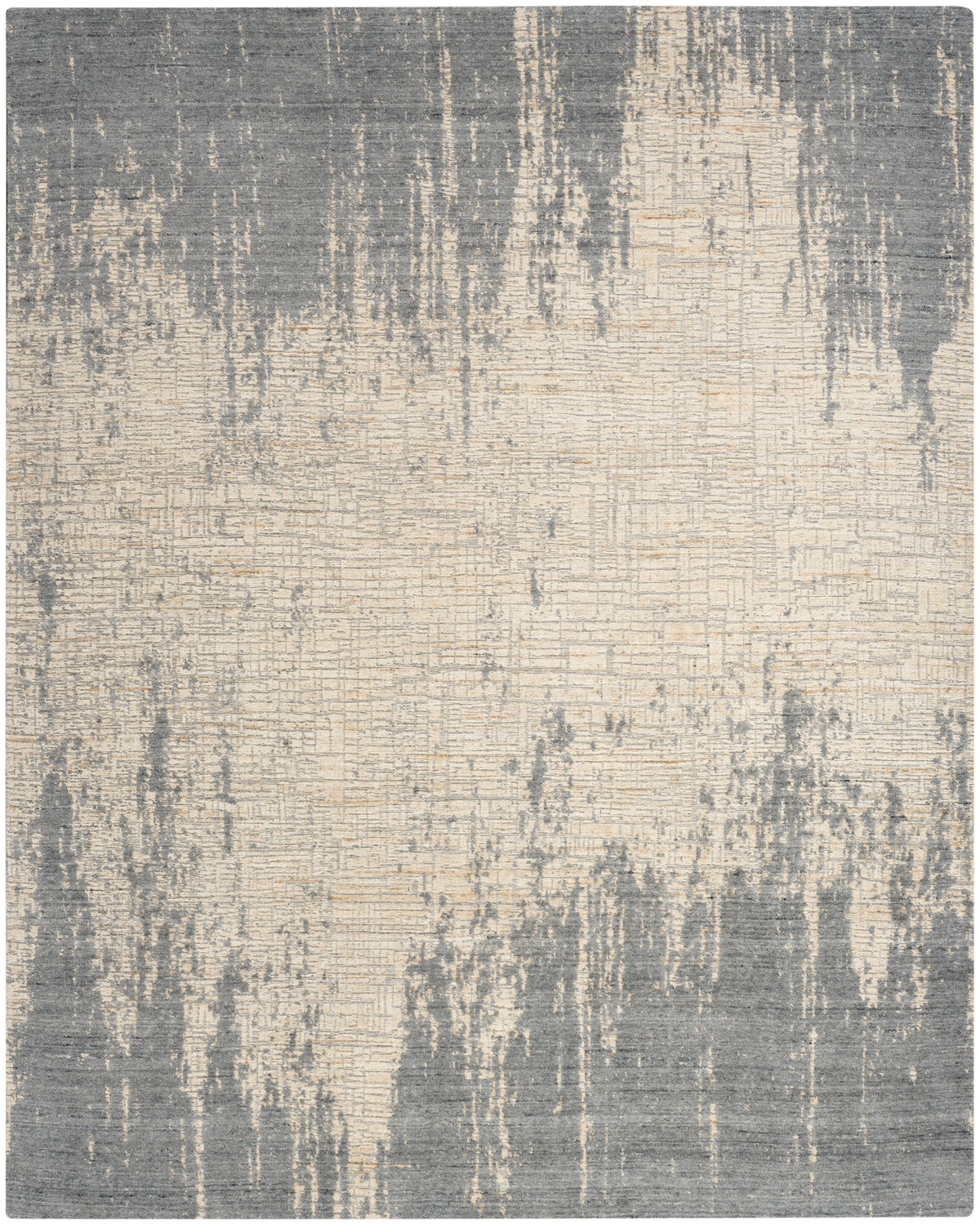 nourison harmony hay03 slate beige rug