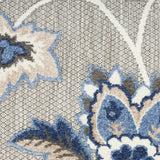 nourison aloha alh31 blue grey rug