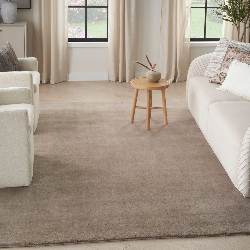 nourison plush cloud plc01 taupe rug