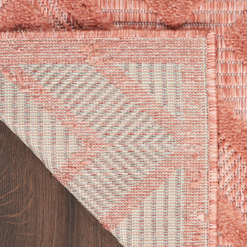 nourison versatile nrv01 coral orange rug