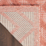 nourison versatile nrv01 coral orange rug