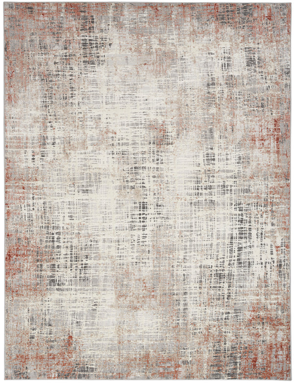 nourison ck022 infinity ifn01 rust multicolor rug