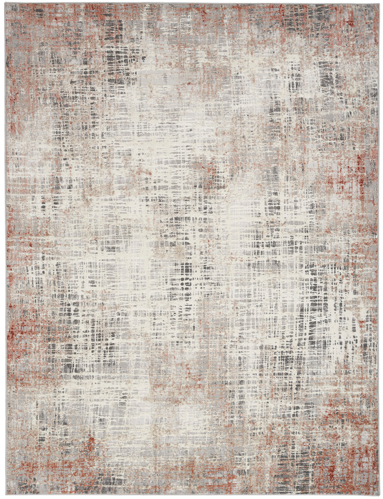 nourison ck022 infinity ifn01 rust multicolor rug