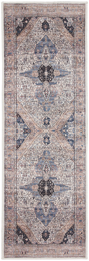 nourison grand washables grw05 ivory blue rug