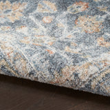 nourison astra machine washable asw11 grey gold rug