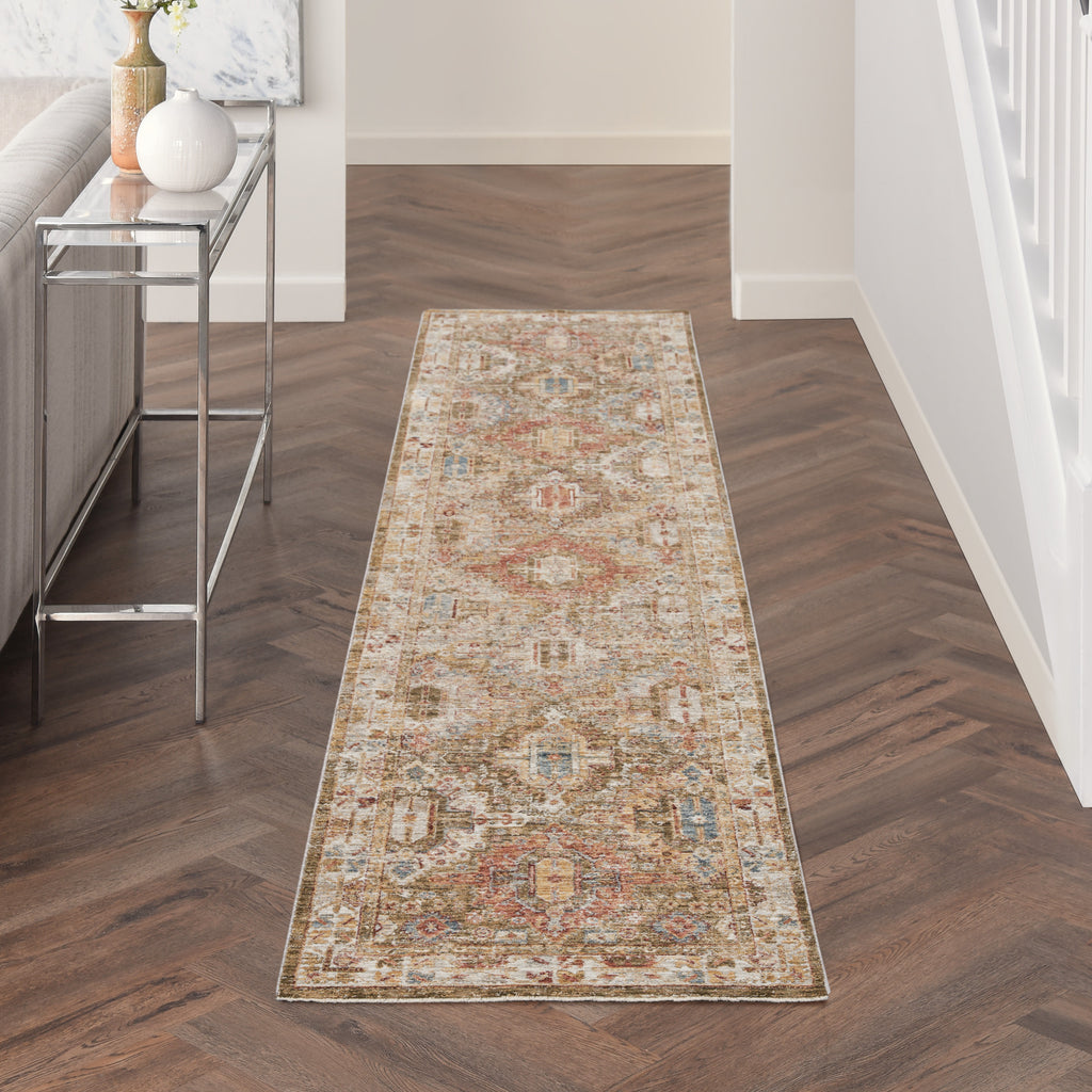 nourison sahar shr01 green rug
