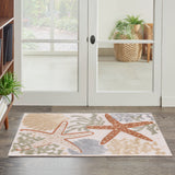 nourison aloha alh24 ivory multicolor rug