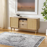 Hauteloom Kyan KYAN Gray Machine Made Cotton Rug