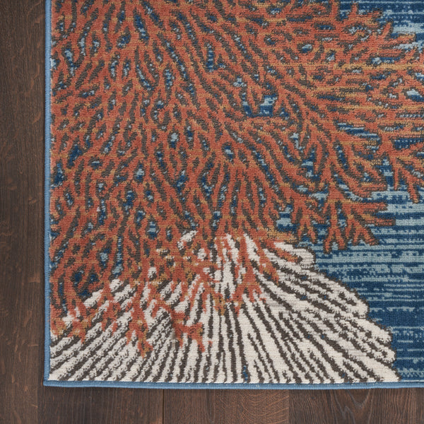 nourison seaside sds04 blue multicolor rug