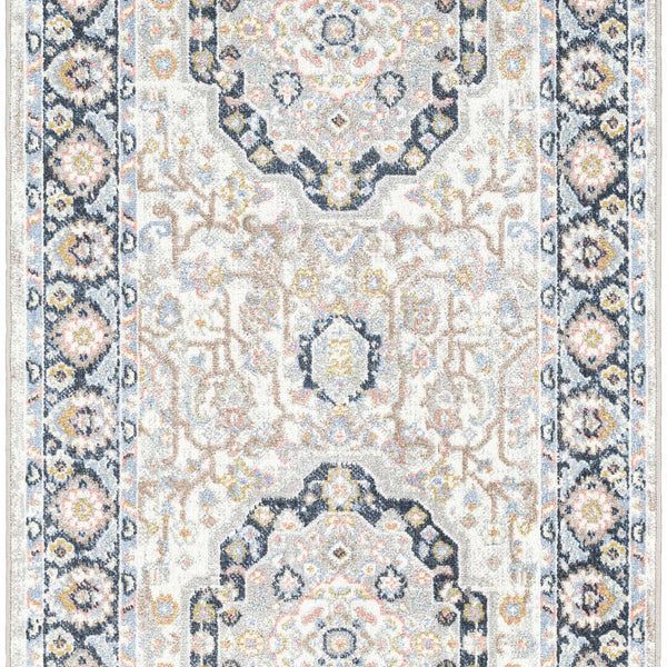 Hauteloom Kyra KYRA Light Blue Machine Made Polyester Rug