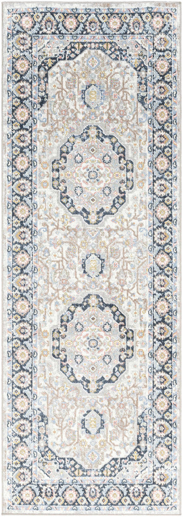 Hauteloom Kyra KYRA Light Blue Machine Made Polyester Rug