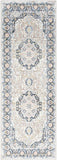Hauteloom Kyra KYRA Light Blue Machine Made Polyester Rug