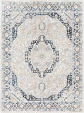 Hauteloom Kyra KYRA Light Blue Machine Made Polyester Rug