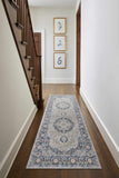 Hauteloom Kyra KYRA Light Blue Machine Made Polyester Rug