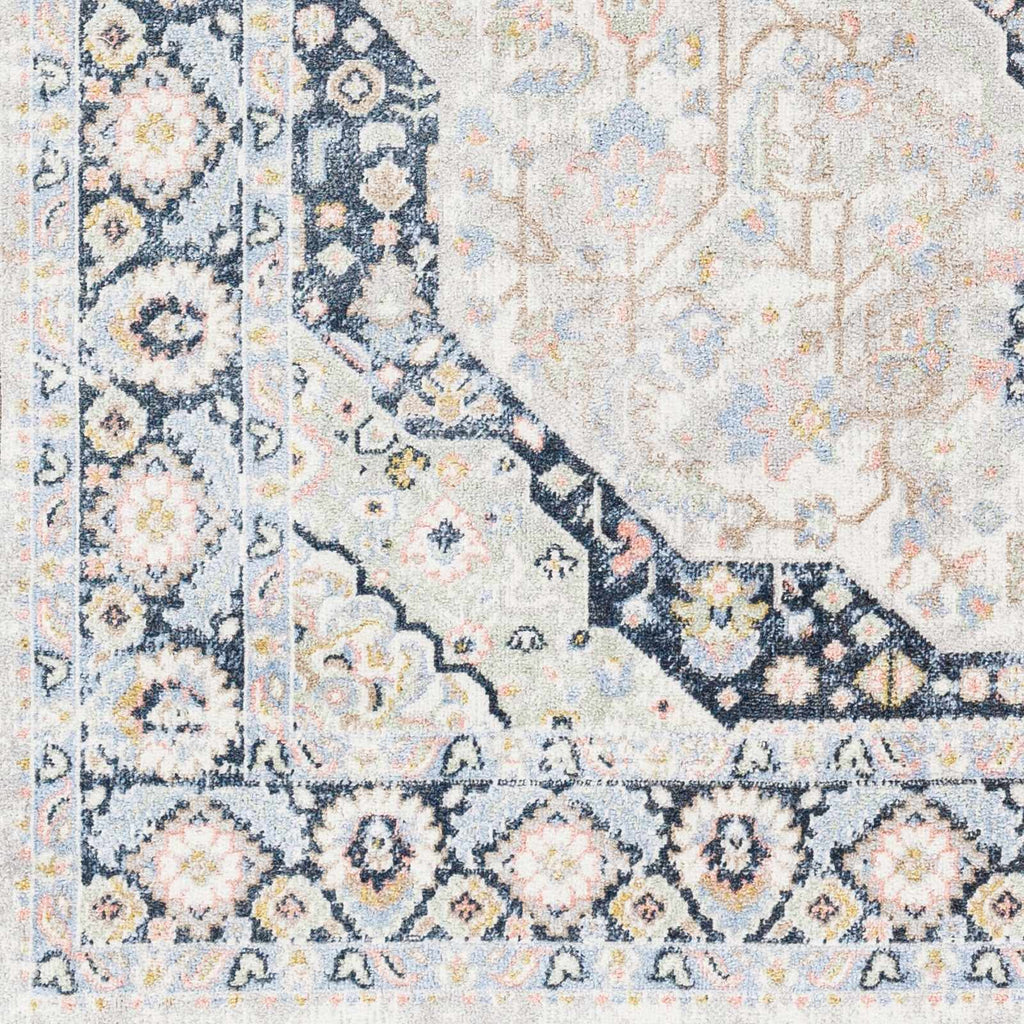 Hauteloom Kyra KYRA Light Blue Machine Made Polyester Rug