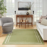nourison nourison essentials nre02 green ivory rug