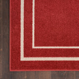 nourison nourison essentials nre02 brick ivory rug
