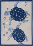 nourison aloha alh27 navy blue rug