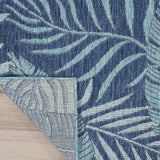 nourison garden oasis goa02 navy rug