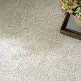 nourison grace gce02 ivory light grey rug