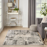 nourison serenity home srh06 ivory grey rug