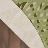 nourison aloha alh41 ivory green rug