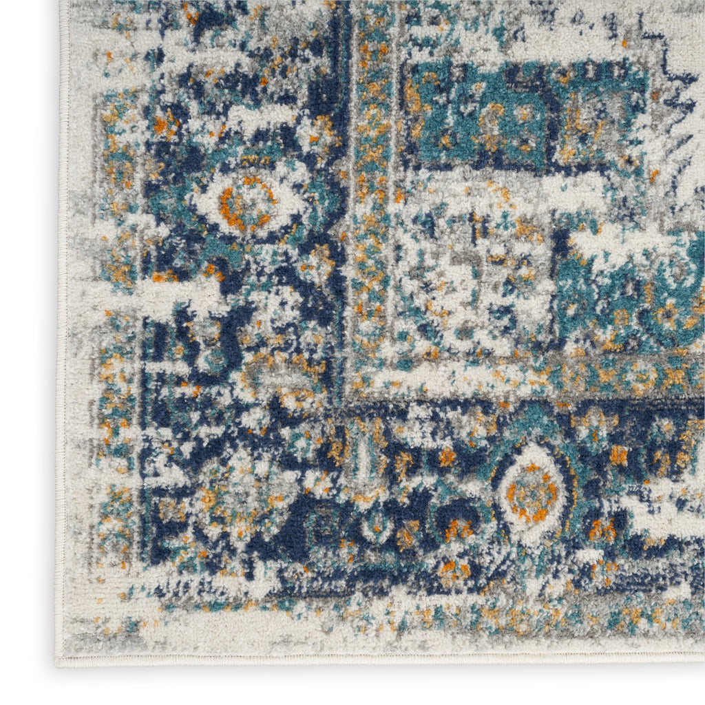 nourison passion psn03 ivory grey blue rug