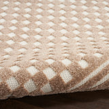 nourison care free caf02 brown rug