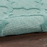 nourison easy care nes01 aqua teal rug