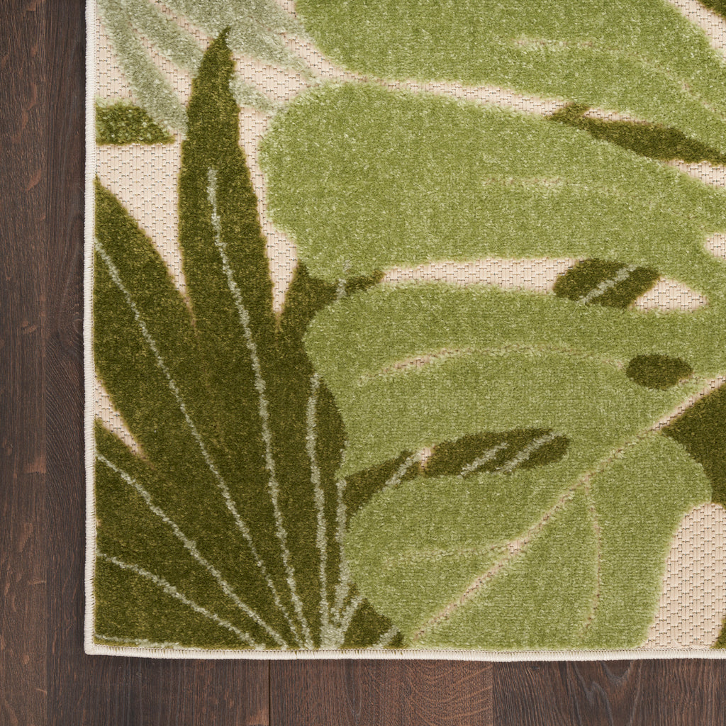 nourison aloha alh40 ivory green rug
