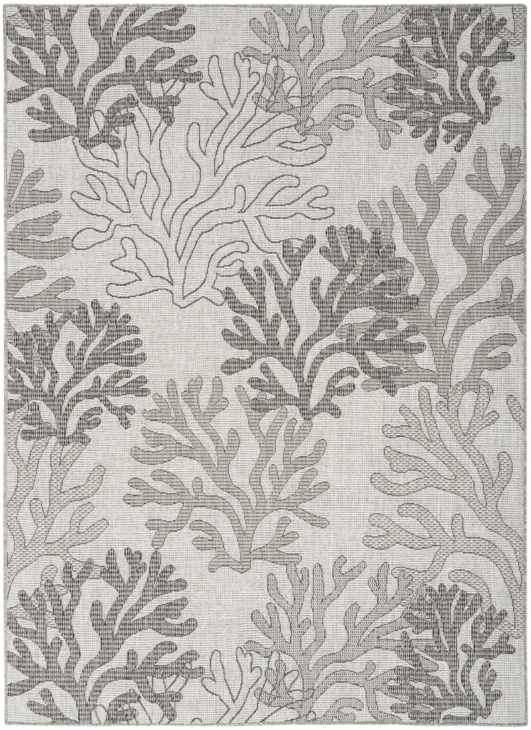 nourison garden oasis goa05 grey rug