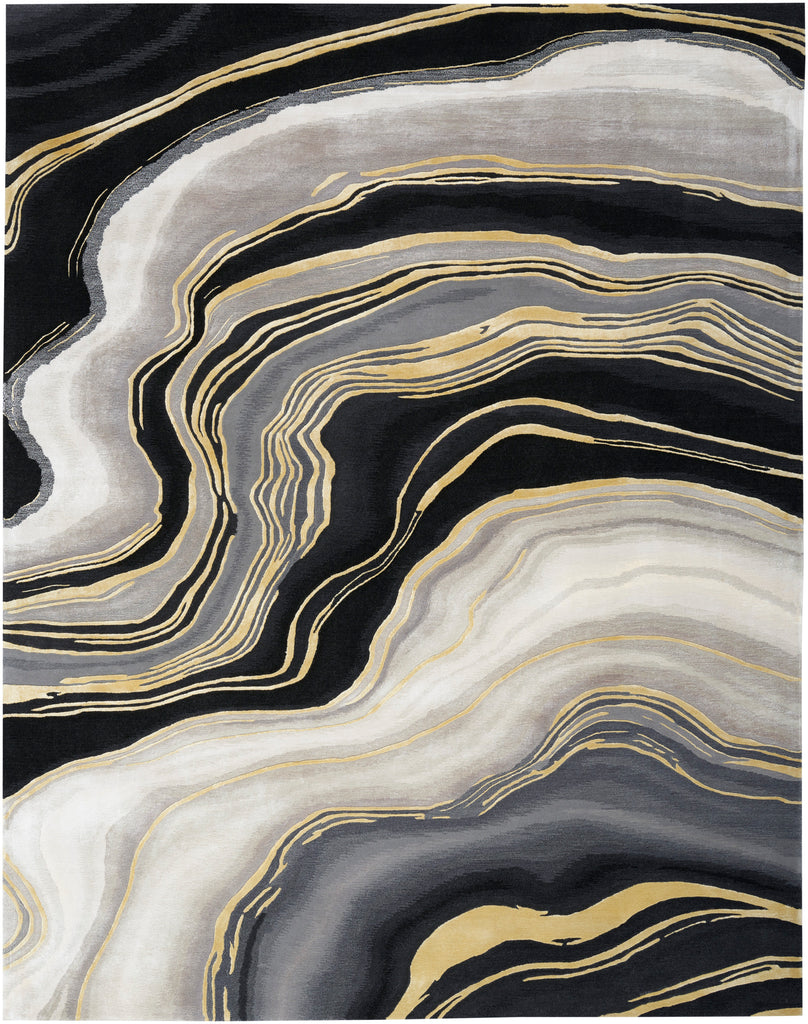 nourison prismatic prs31 charcoal grey rug