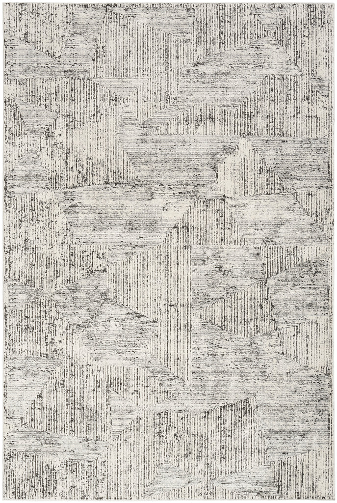 nourison ck024 irradiant irr01 cream black rug