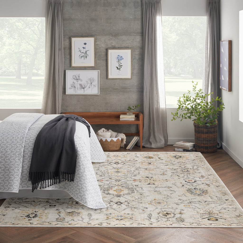 nourison oushak home ous01 grey rug