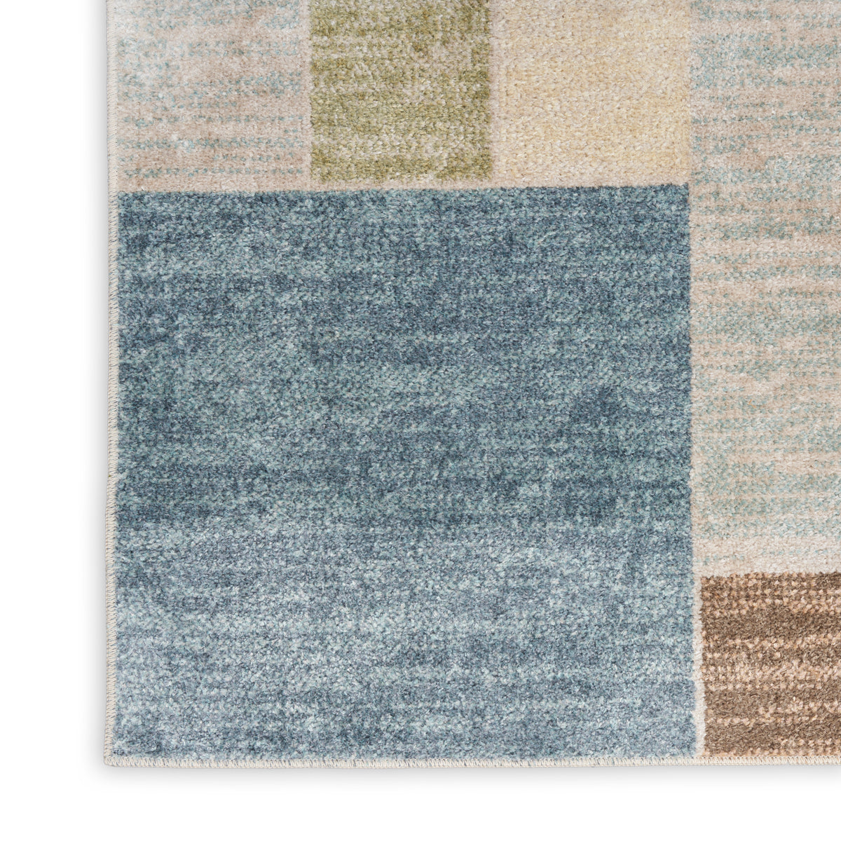 nourison astra machine washable asw09 blue green multi rug