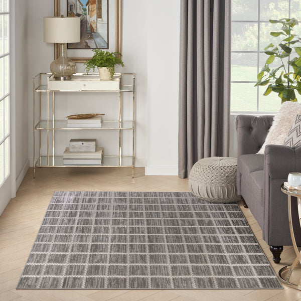 nourison serenity home srh05 grey ivory rug