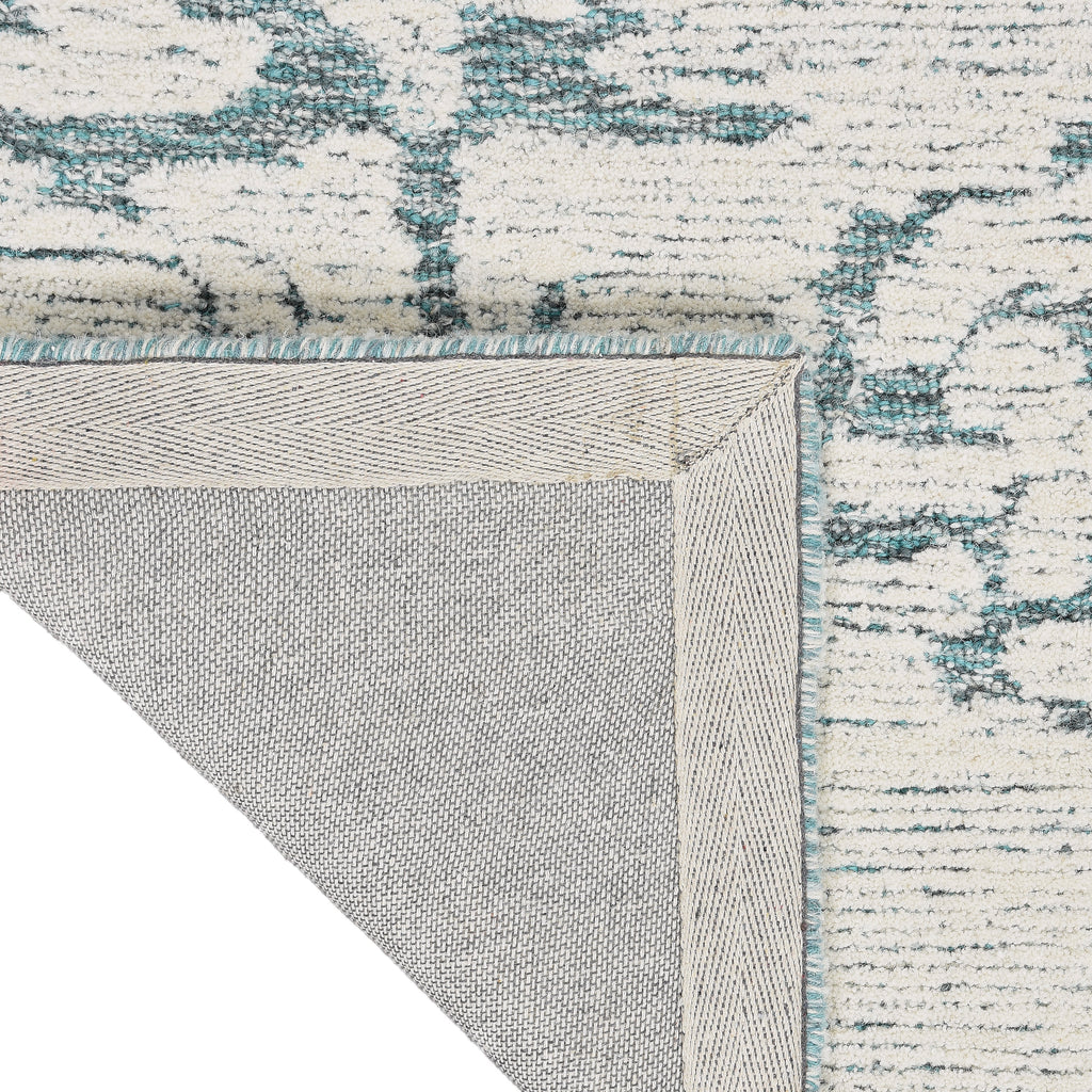 nourison ck009 sculptural scl01 teal rug