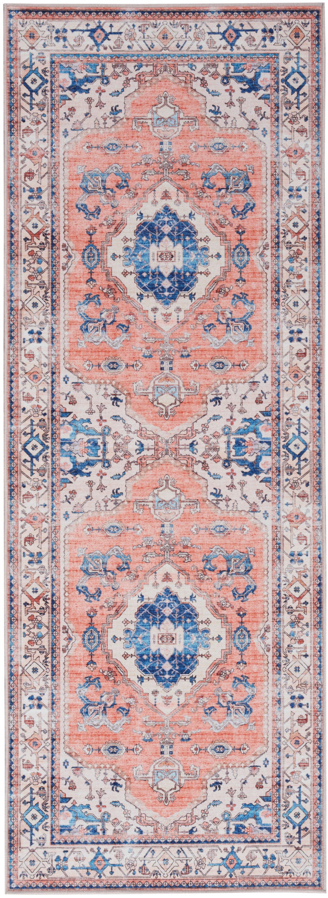 nourison fulton ful11 coral rug