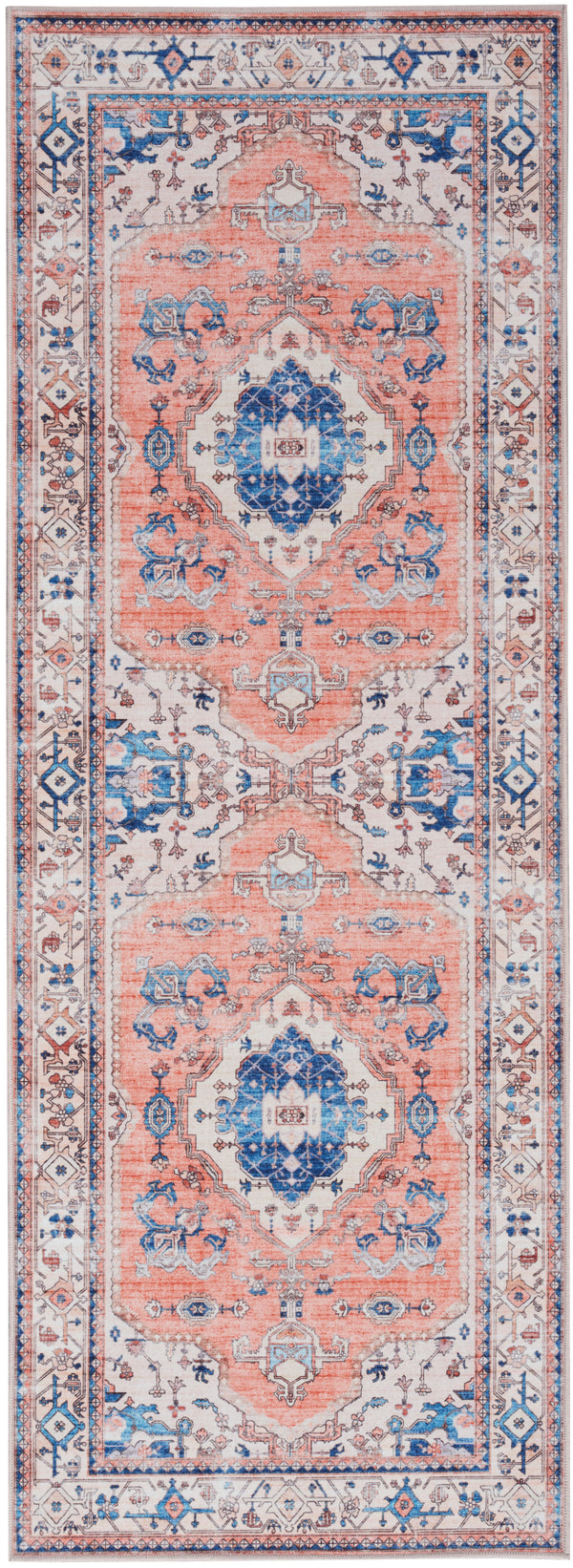 nourison fulton ful11 coral rug