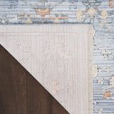 nourison elegant heirlooms elh02 blue ivory rug