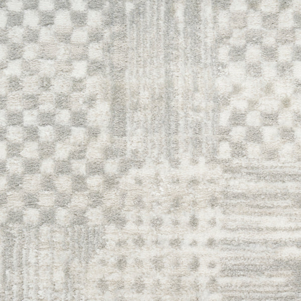 nourison glitz glz09 silver grey rug