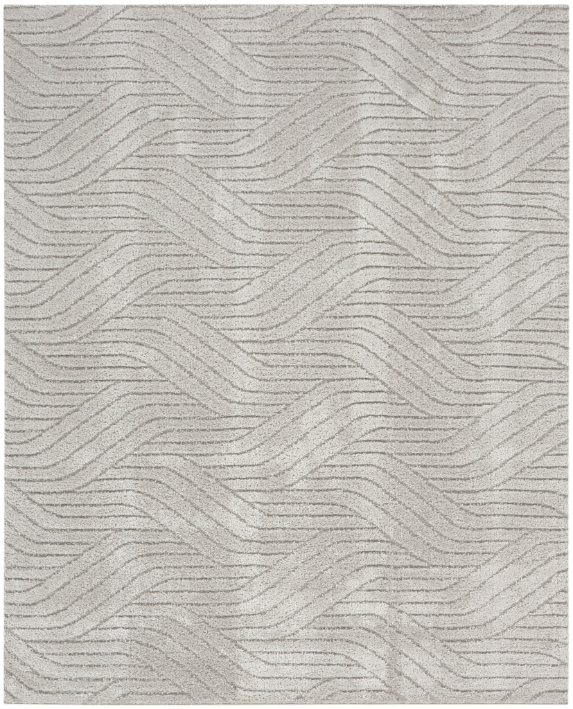 nourison surfaces sfc01 silver grey rug