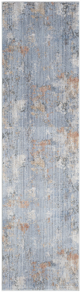 nourison abstract hues abh01 grey blue rug
